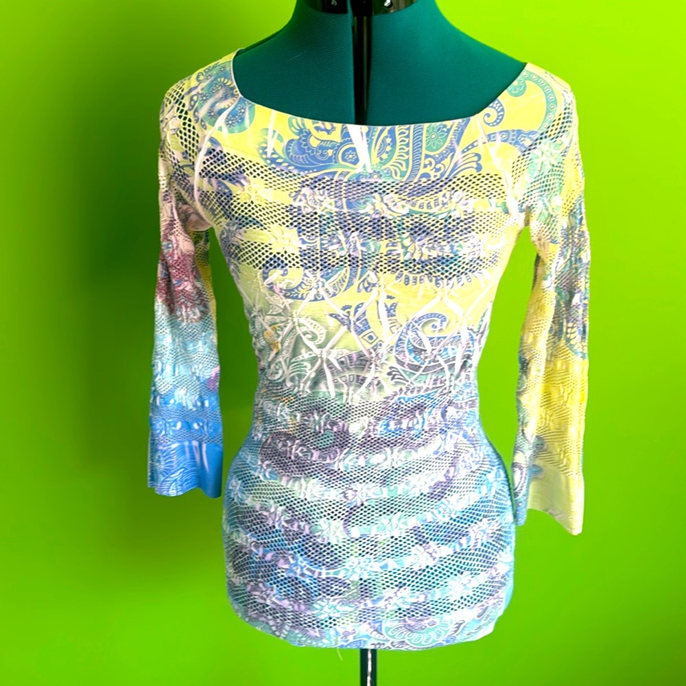 Stretch mesh type top one size by Boho Chic